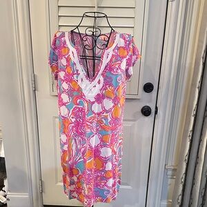 Lilly Pulitzer Pink and Orange Mini Dress